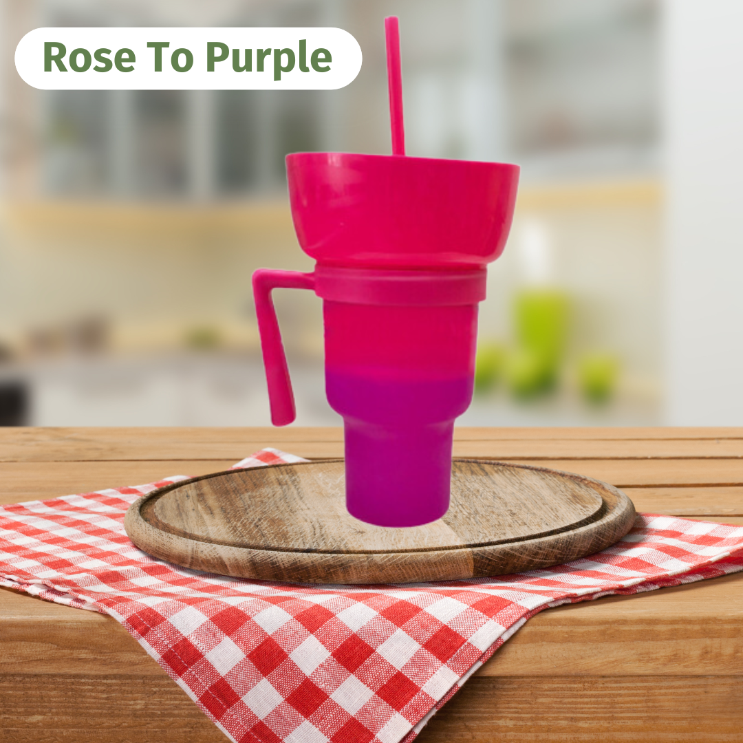 SnackWave Duo: Sip & Snack Genius Cup - KCShopping