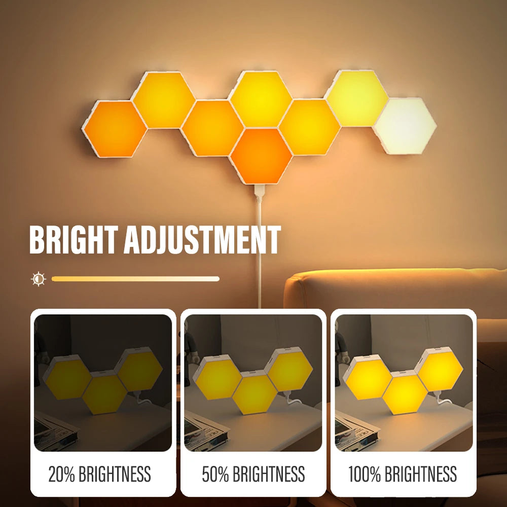 RGB WIFI LED Hexagon Licht Innenwandleuchte