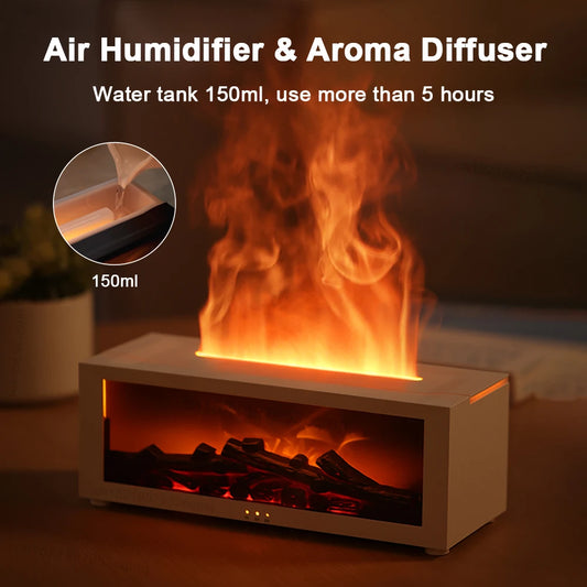 Flame Aroma Diffuser with Remote - KCShopping