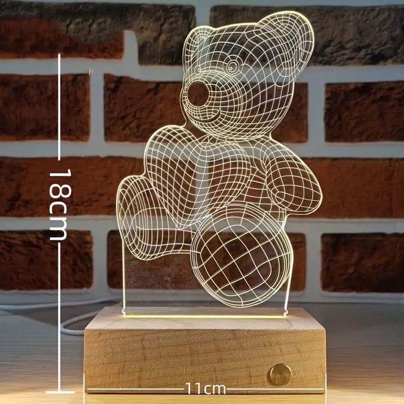 3D Bear Night Lamp - KCShopping