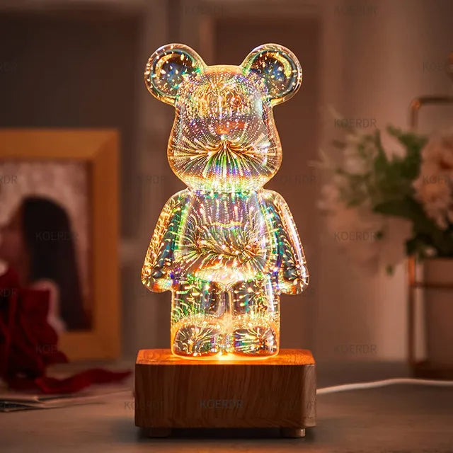 Enchanting Rainbow Fireworks Bear - KCShopping