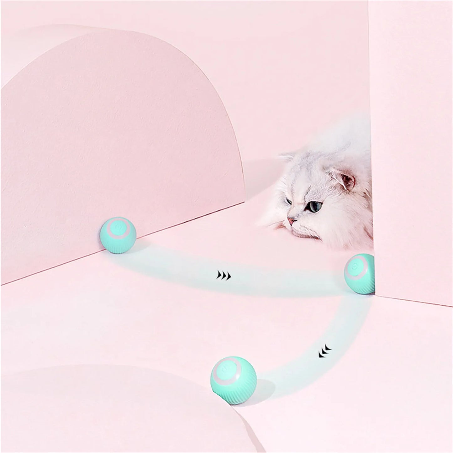 Stimulo-Cat: Auto-Rolling Playmate Ball - KCShopping