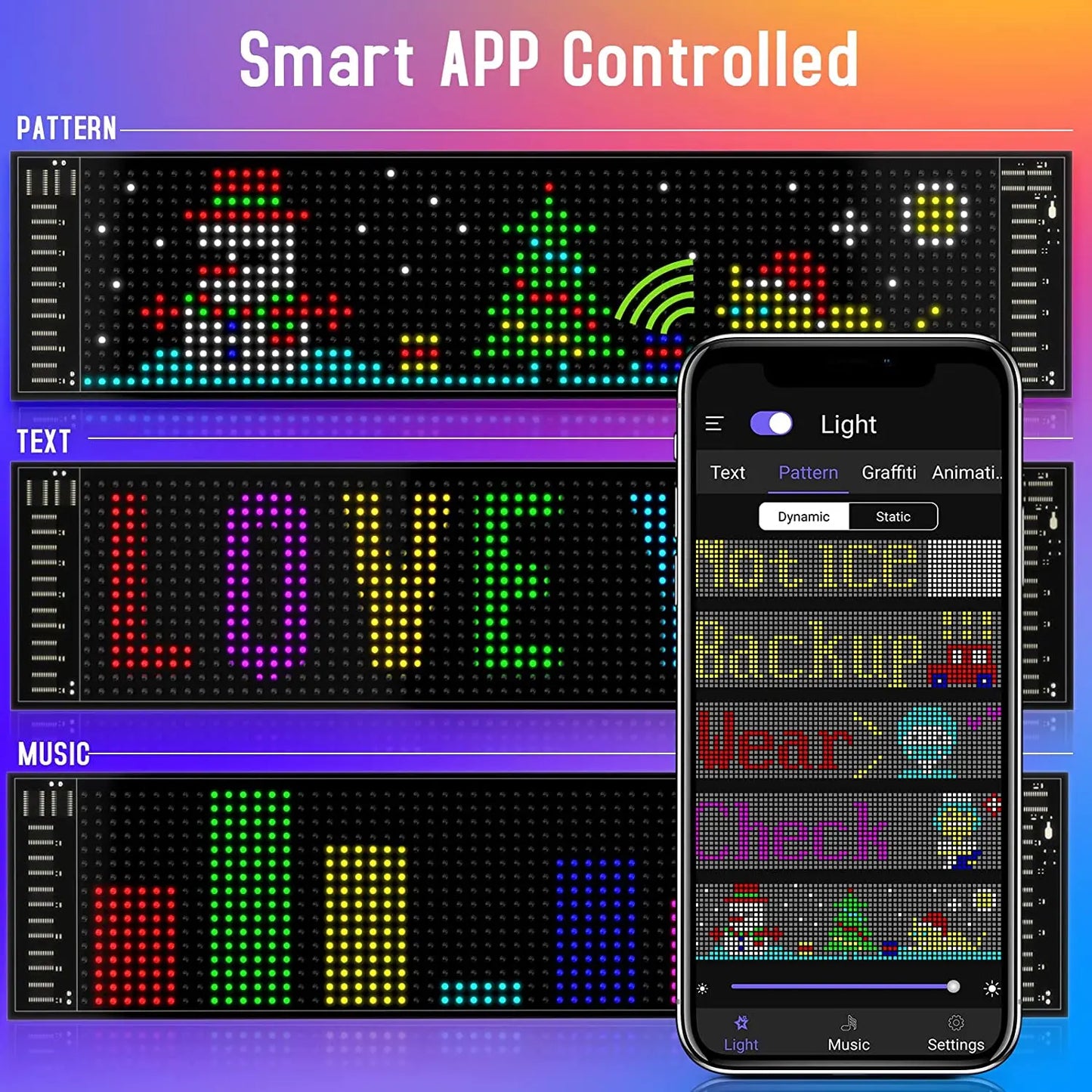 FlexiBright Matrix: Colorful LED Creativity - KCShopping