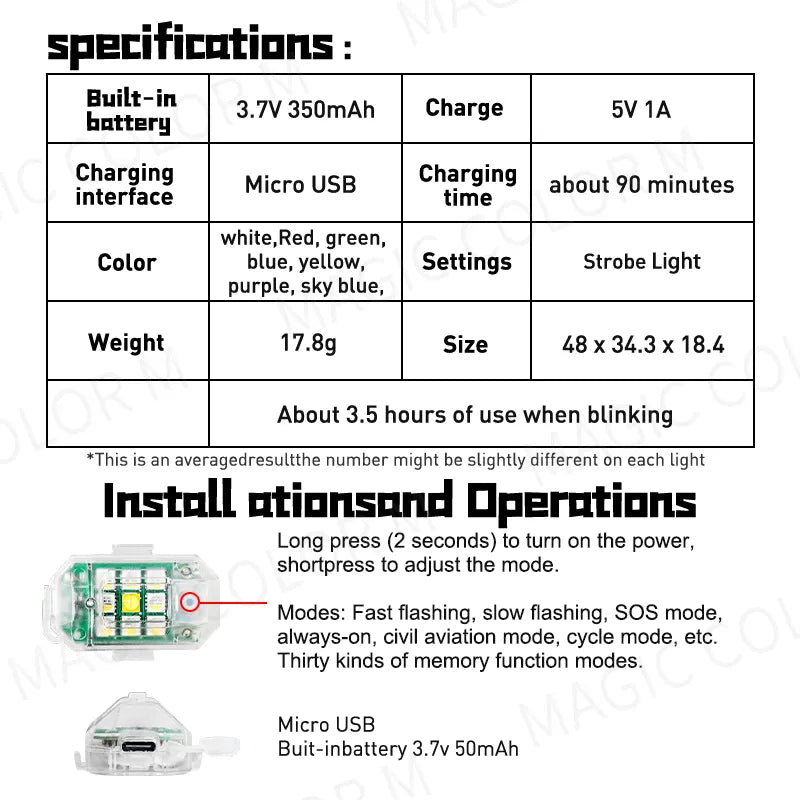 GlowRider Advanced LED Safety Lights - KCShopping