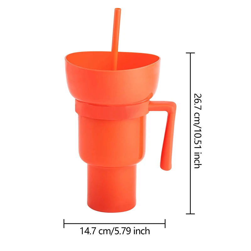 SnackWave Duo: Sip & Snack Genius Cup - KCShopping