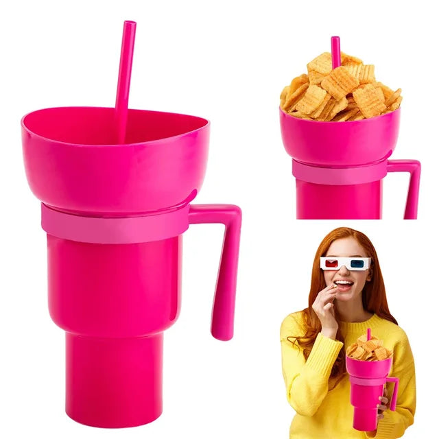 SnackWave Duo: Sip & Snack Genius Cup - KCShopping