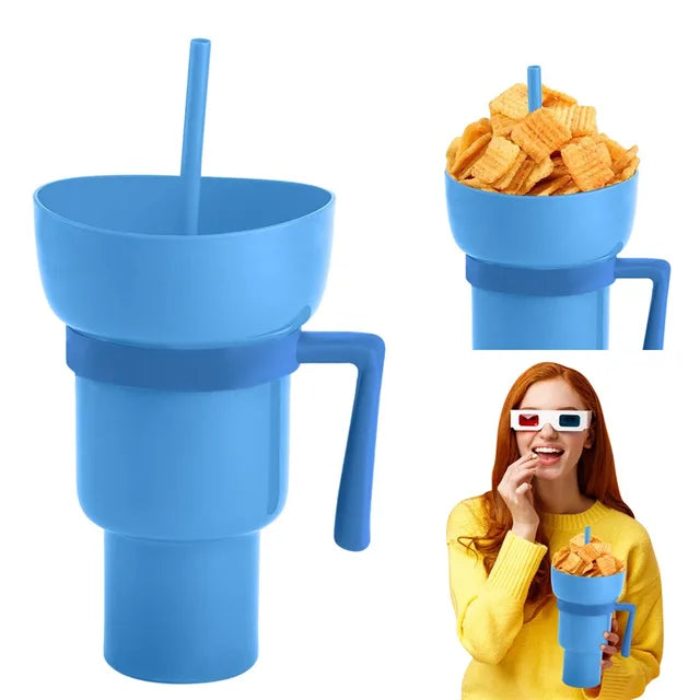 SnackWave Duo: Sip & Snack Genius Cup - KCShopping