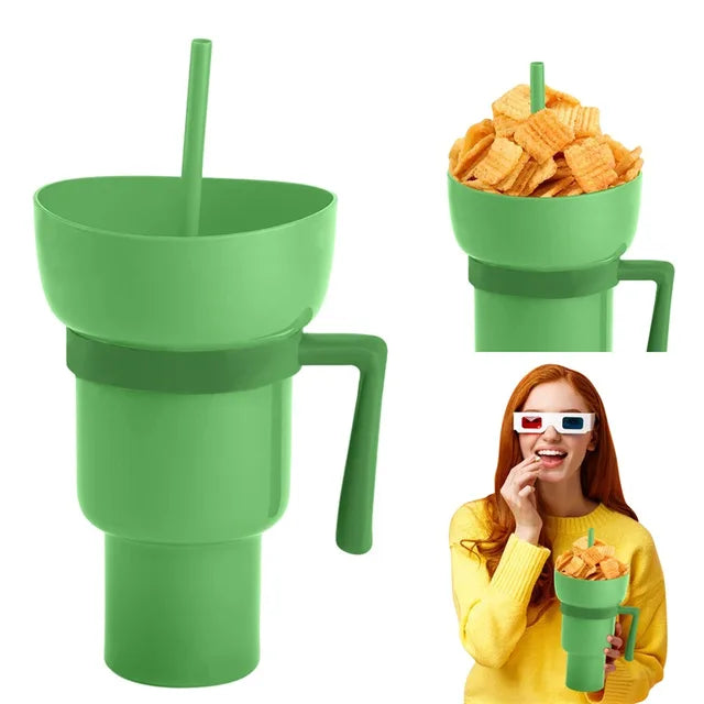 SnackWave Duo: Sip & Snack Genius Cup - KCShopping