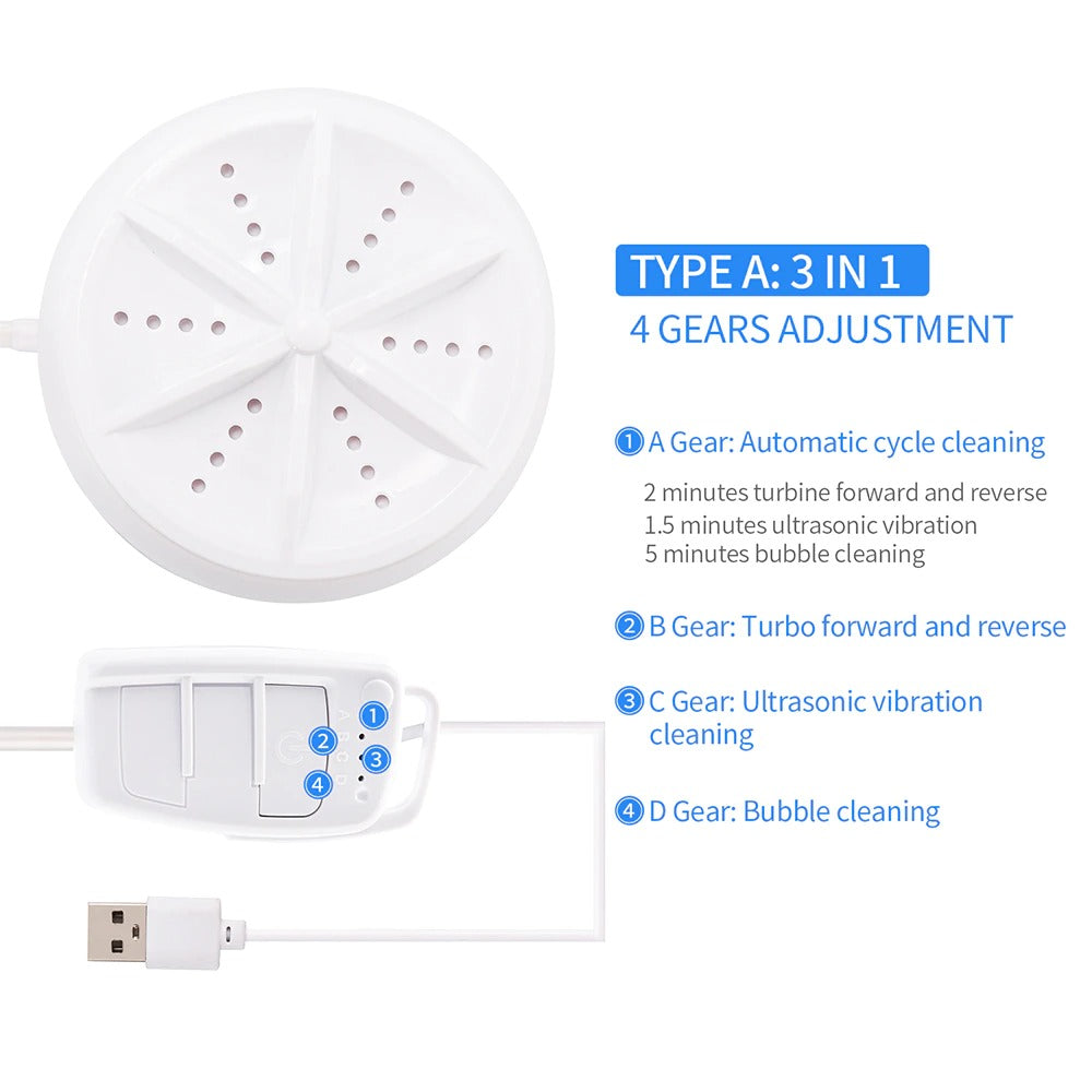 Portable Ultrasonic Washing Machine - KCShopping