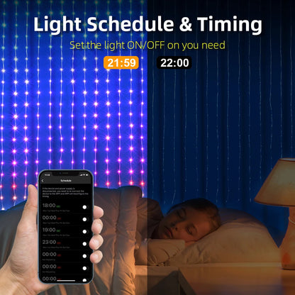 ColorWaves LED-Vorhang-Synchronisationslichter 