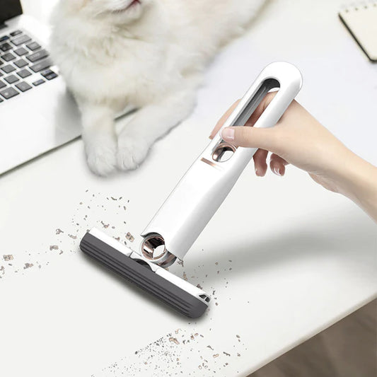 Effortlessly Clean Any Surface with Our Portable Mini Sponge Mop - KCShopping