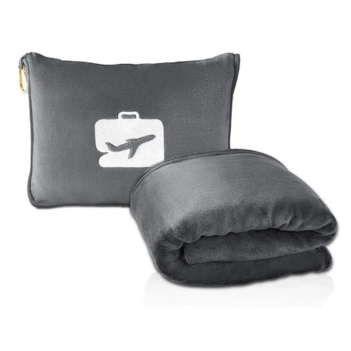Ensemble oreiller et couverture de voyage ZK 