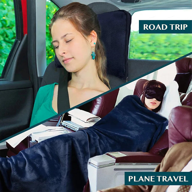 ZK Travel Pillow & Blanket Set - KCShopping