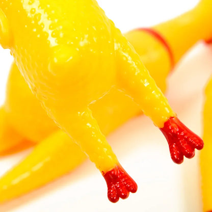 Durable Yellow Chicken Dog Toy - KCShopping