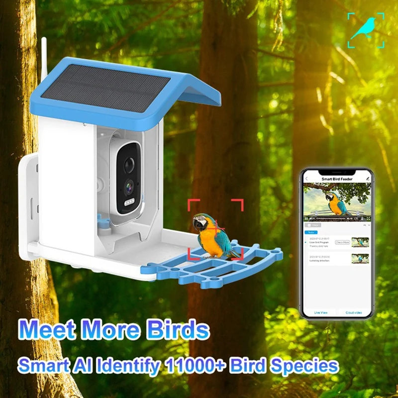 Smart Solar Bird Feeder with Camera - KCShopping