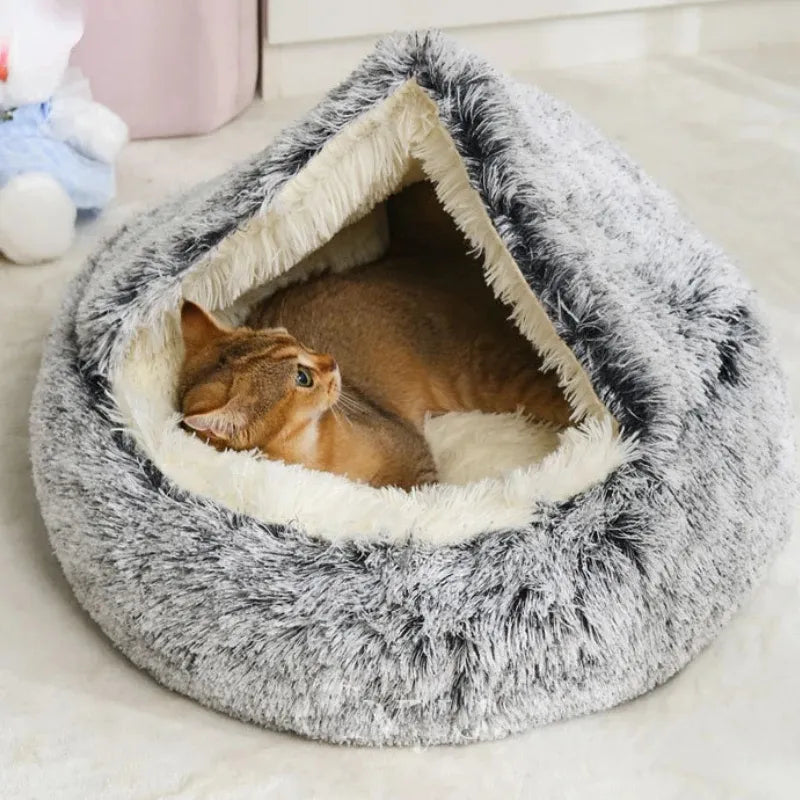 Snuggle Haven Plush Pet Bed - KCShopping