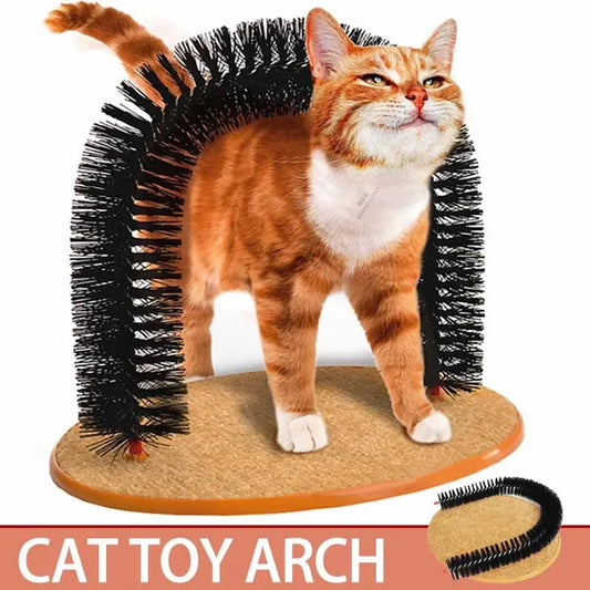 Jouet d'arche d'auto-toilettage pour chat 