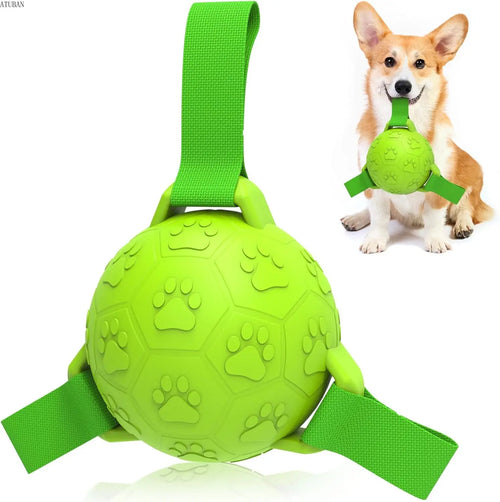 Ballon de football interactif et durable pour chien 