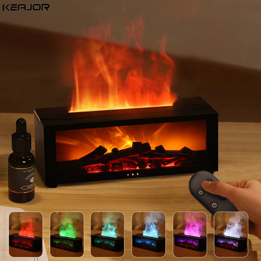 Diffuseur d'arômes à flamme avec télécommande 