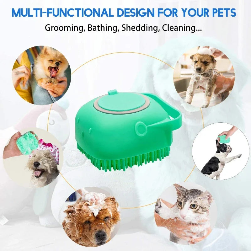 Pet Bath Silicone Brush - KCShopping