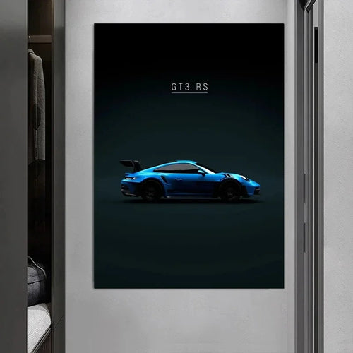 Impression d'art mural de supercar 