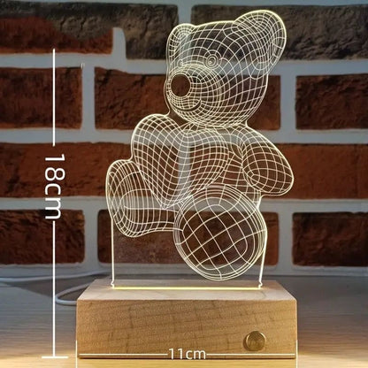 3D Bear Night Lamp - KCShopping