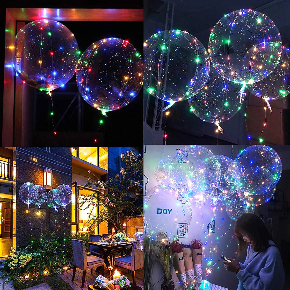 Luminary Light-String Bobo Balloons - KCShopping