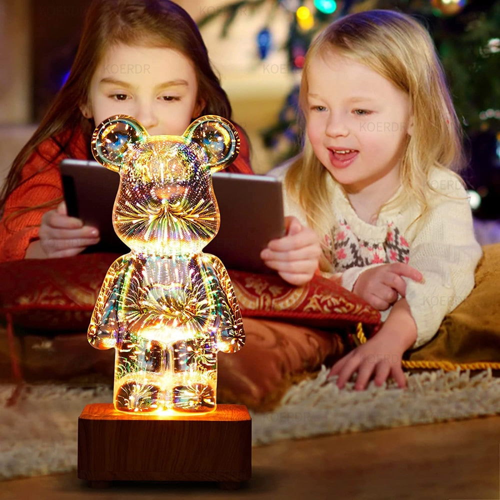Enchanting Rainbow Fireworks Bear - KCShopping