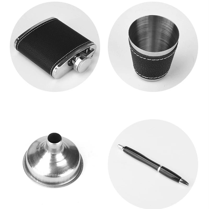 SleekSip Stainless Steel Flask Set - KCShopping