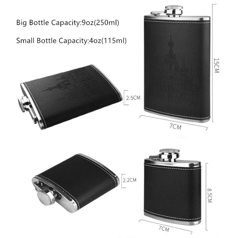 SleekSip Stainless Steel Flask Set - KCShopping