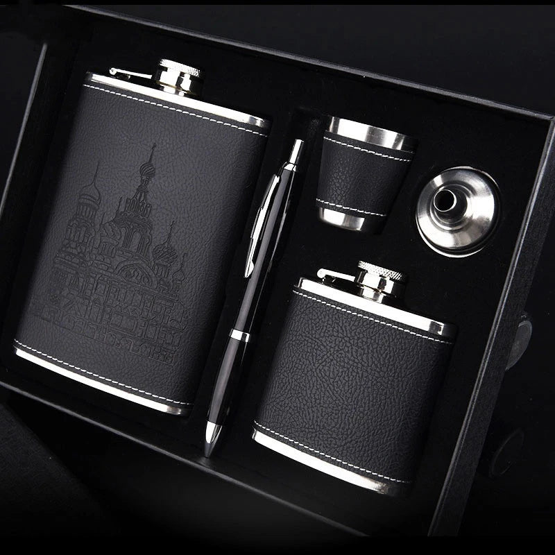 SleekSip Stainless Steel Flask Set - KCShopping