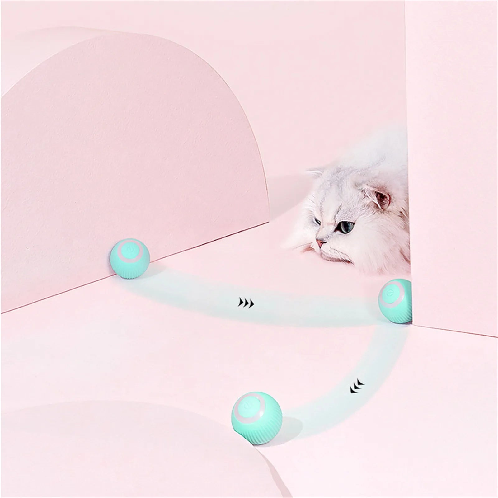 Stimulo-Cat: Auto-Rolling Playmate Ball - KCShopping
