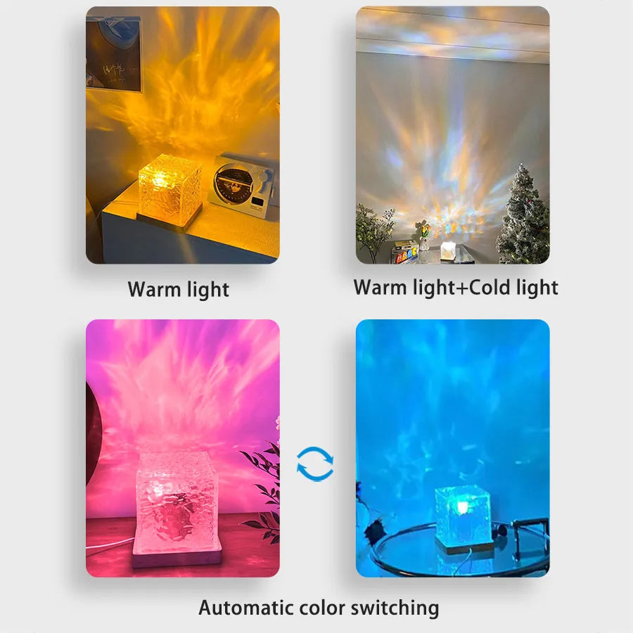 Aurora Ripple Crystal Projector - KCShopping