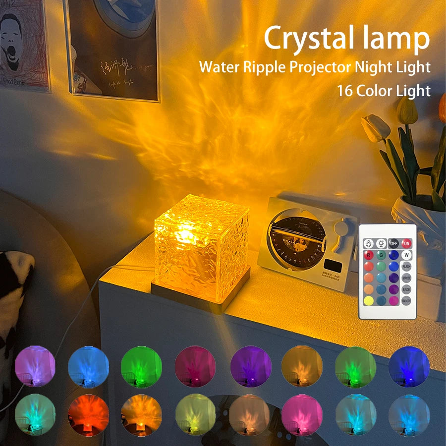 Aurora Ripple Crystal Projector - KCShopping