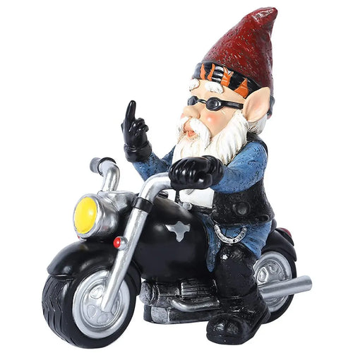 Nain de jardin à moto 