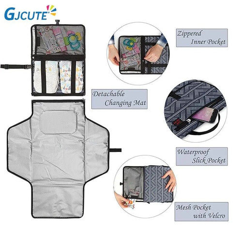 Bébé en déplacement : matelas à langer imperméable 
