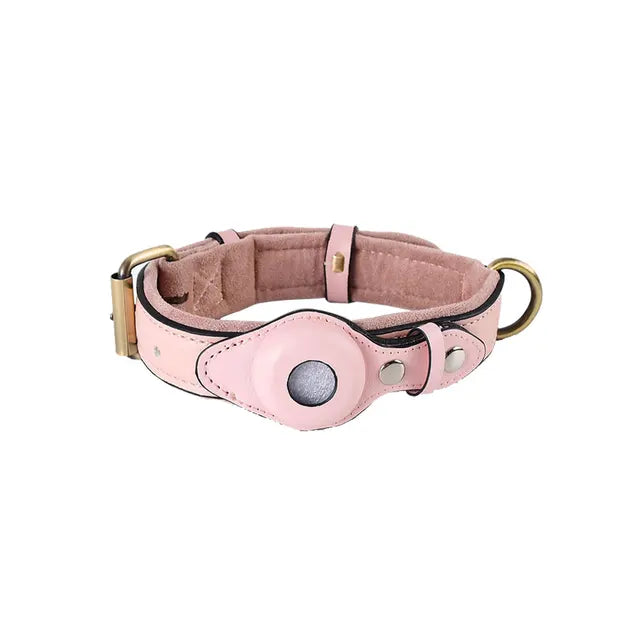 PoshPaws Luxury Tracker Leather Pet Collar - KCShopping