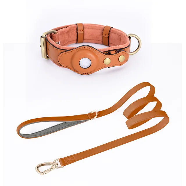 PoshPaws Luxury Tracker Leather Pet Collar - KCShopping