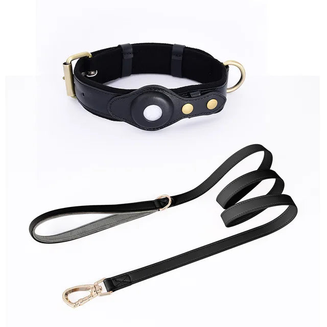 PoshPaws Luxury Tracker Leather Pet Collar - KCShopping