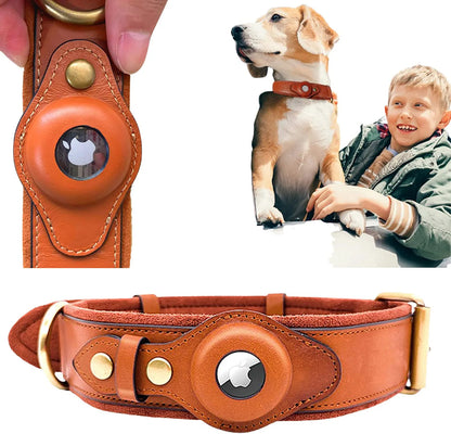 PoshPaws Luxury Tracker Leather Pet Collar - KCShopping