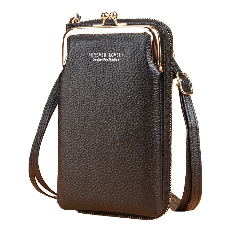 Petit sac à bandoulière en cuir rose chic 