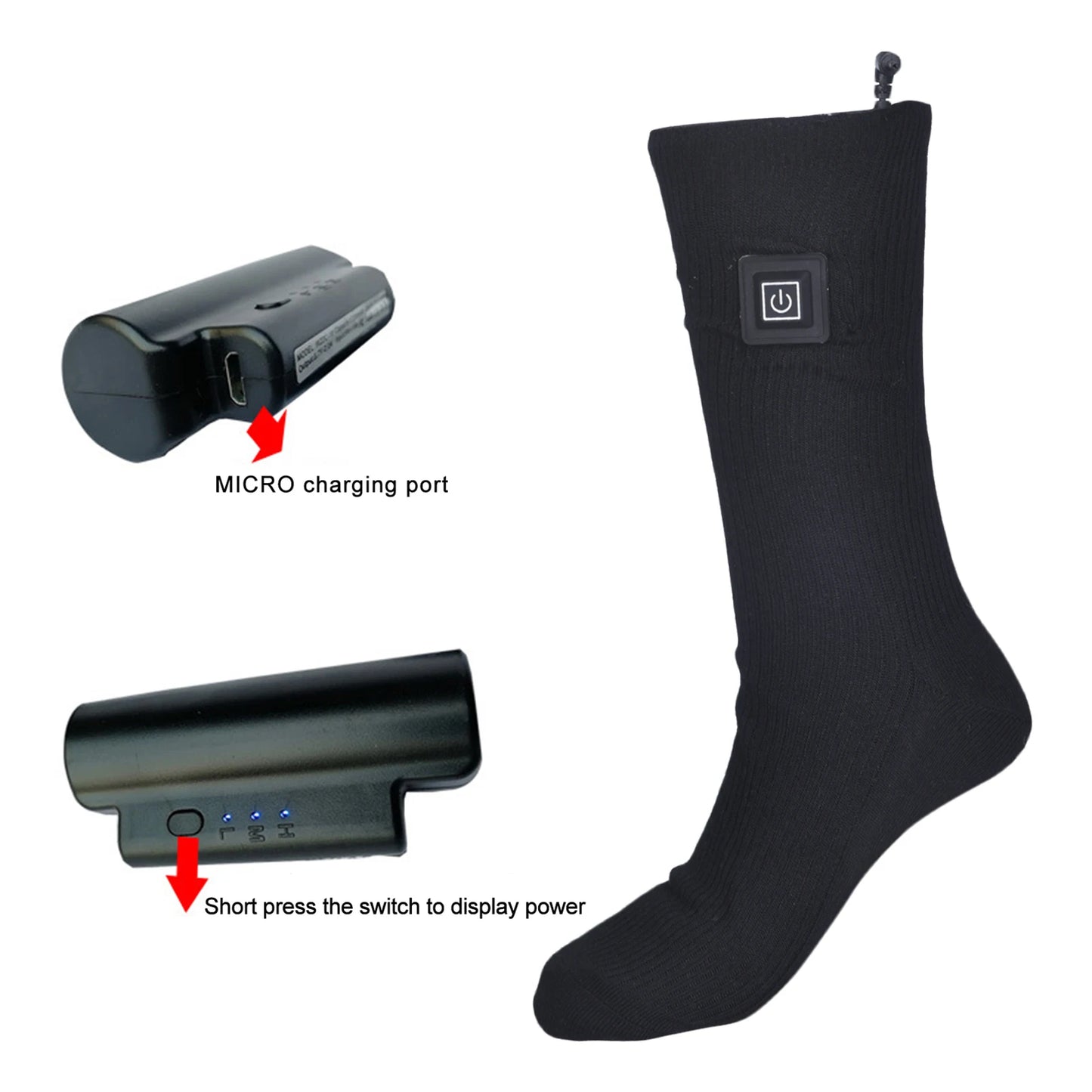 Chaussettes chauffantes thermiques CozyToes 