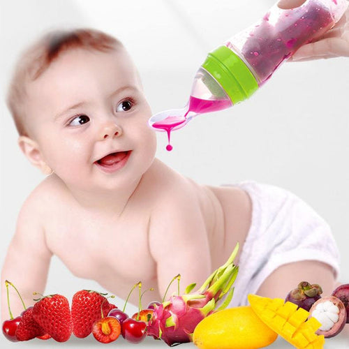Baby-Quetsch-Löffelflasche 