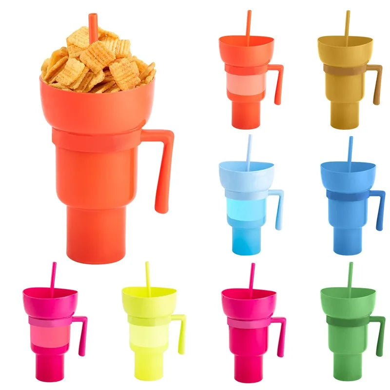 SnackWave Duo: Sip & Snack Genius Cup - KCShopping