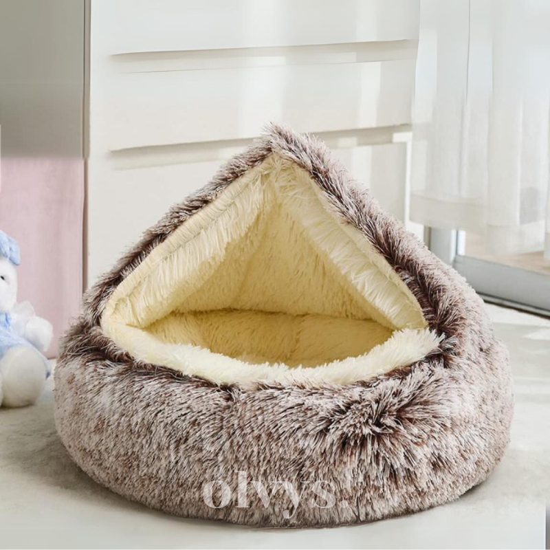 Snuggle Haven Plush Pet Bed - KCShopping
