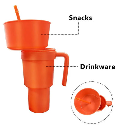 SnackWave Duo: Sip & Snack Genius Cup - KCShopping