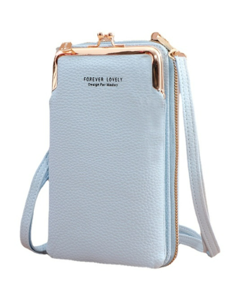 Petit sac à bandoulière en cuir rose chic 
