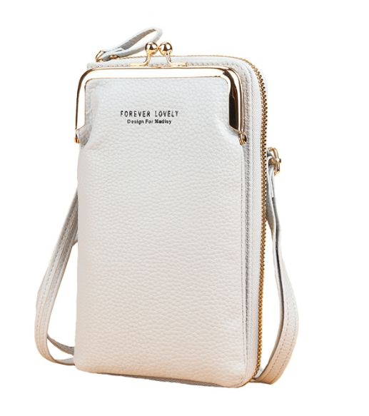 Petit sac à bandoulière en cuir rose chic 